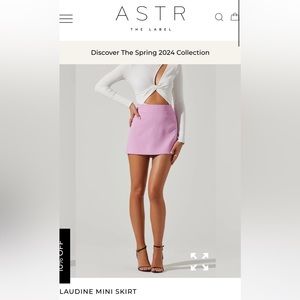ASTR the label Laudine Mini Skirt in Pink